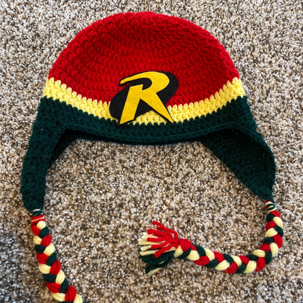 Crocheted Robin Hat